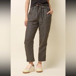 NWT Cokluch Black and White Checkered Women's Trousers made in Canada 🇨🇦